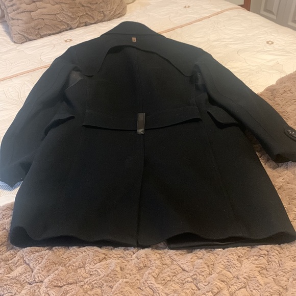 Black mackage coat leather and wool unisex - Picture 2 of 4